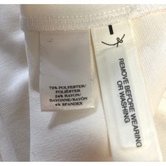 Ann Taylor Cream Short Sleeve Career Casual Blouse Top Women's XL NWT - Picture 5 of 6